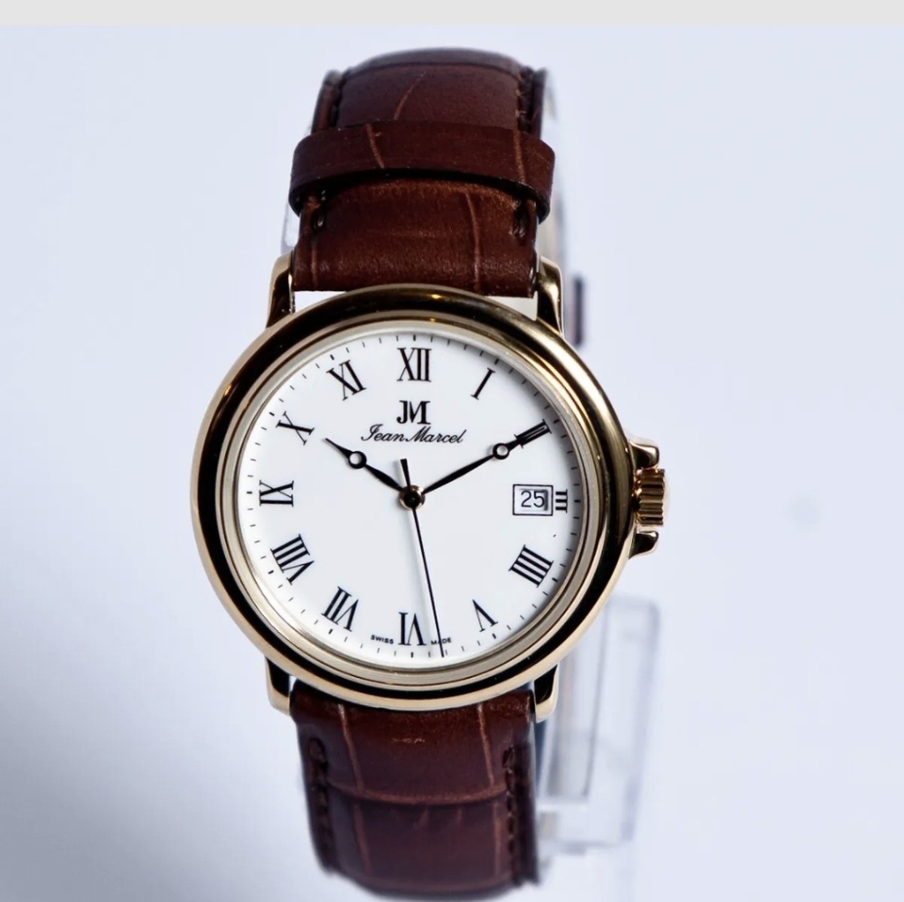 Jean Marcel Swiss Made Brown Leather Watch 120.035.26